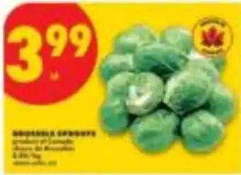 No Frills Brussels sprouts offer