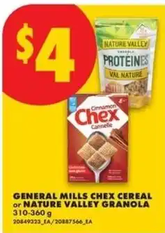 No Frills General Mills Chex cereal or Nature Valley granola offer