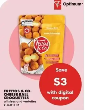 No Frills Frittos & Co. cheese ball croquettes offer