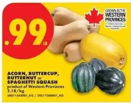 No Frills acorn, buttercup, butternut or spaghetti squash offer