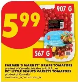 No Frills Farmer's Market grape tomatoes offer