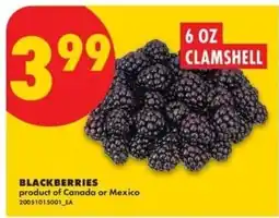 No Frills Blackberries offer