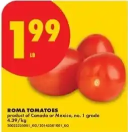 No Frills Roma tomatoes offer