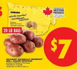 No Frills No Name naturally imperfect red or russet potatoes offer