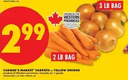 No Frills Farmer's Market carrots or yellow onions offer