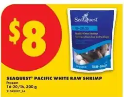 No Frills Seaquest pacific white raw shrimp offer