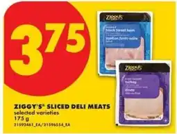 No Frills Ziggy's sliced deli meats offer