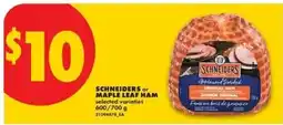 No Frills Schneiders or maple leaf ham offer
