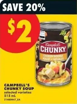 No Frills Campbell's chunky soup offer