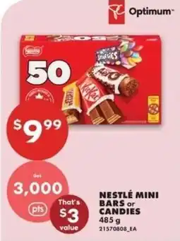 No Frills Nestle mini bars or candies offer