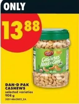 No Frills Dan-d pak cashews offer