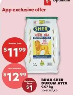 No Frills Brar sher durum atta offer