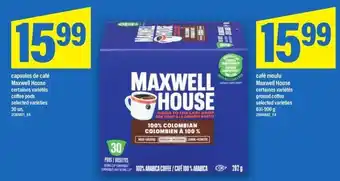 Maxi maxwell house coffee pods offer