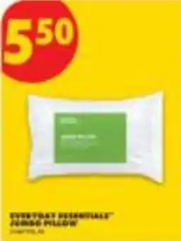 No Frills Everyday Essentials jumbo pillow offer