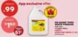 No Frills No Name pure white vinegar offer