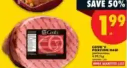 No Frills Cooke's portion ham offer