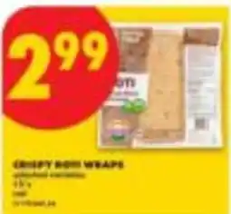 No Frills Crispy Bob Wraps offer