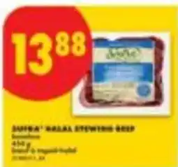 No Frills Sufra halal stewing beef offer