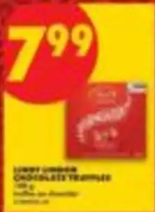 No Frills Lindt Lindor chocolate truffles offer