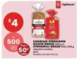 No Frills Optimum semmaid cinnamon raisin bread offer
