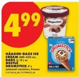 No Frills Häagen-Dazs ice cream bars 3/4s or Nestle drumstick 4s offer