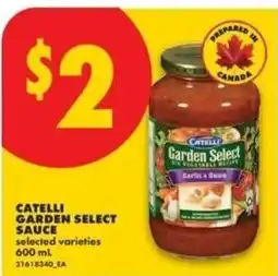 No Frills Catelli garden select sauce offer