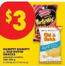 No Frills Humpty Dumpty or Old Dutch snacks offer