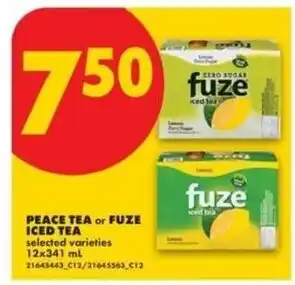 Peace tea or fuze iced tea