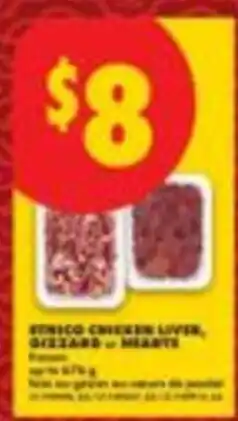 No Frills Bonico chicken liver, gizzard or hearts offer