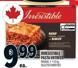 Metro Irresistible pasta entrées offer