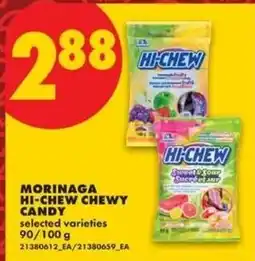 No Frills Morinaga hi-chew chewy candy offer