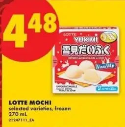 No Frills Lotte mochi selected varieties offer