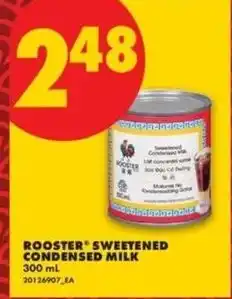 No Frills Rooster sweetened condensed milk offer