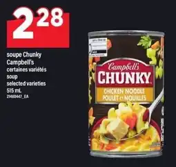 Maxi Campbell's chunky soup offer