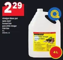 Maxi No Name pure white vinegar offer