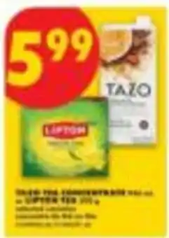 No Frills tazo tea concentrate offer