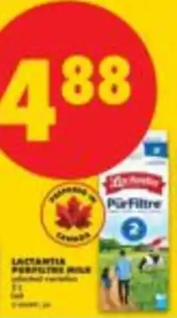 No Frills Lactantia purefiltre milk offer