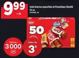Maxi Nestlé mini-bars assorted and friandises offer