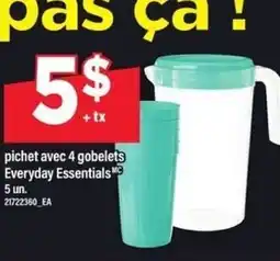 Maxi Everyday Essentials MC pichet avec 4 gobelets offer