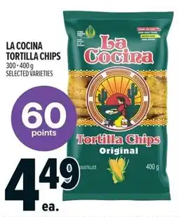 Metro La Cocina tortilla chips offer