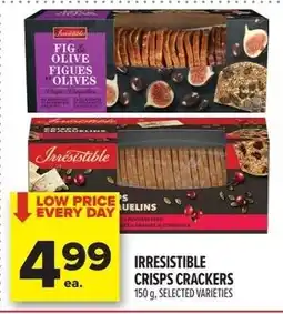 Metro Irresistible crisps crackers offer