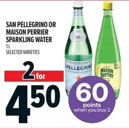 Metro San pellegrino or maison perrier sparkling water offer