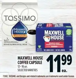 Metro Maxwell House coffee capsule offer