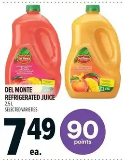Metro Del Monte refrigerated juice offer