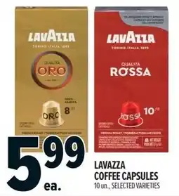 Metro Lavazza coffee capsules offer