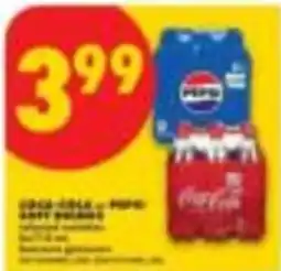 No Frills Coca-Cola and Pepsi soft drinks offer