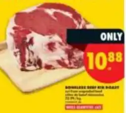No Frills Boneless beef rib roast offer