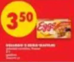 No Frills Eggs Belgian waffle offer