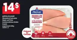 Maxi Maple Leaf Prime boneless skinless chicken breasts offer
