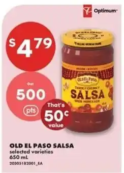 No Frills Old el paso salsa selected varieties offer